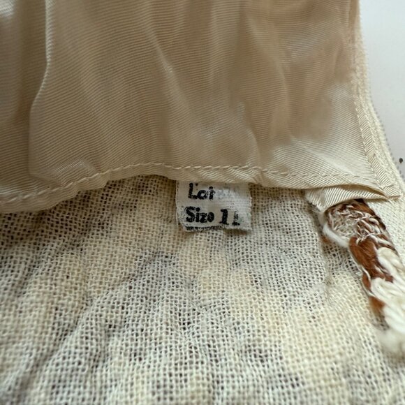 Vintage Sleeveless Button-Up Dress Sz Small Brown & Cream Woven Chevron Pattern - Picture 4 of 5